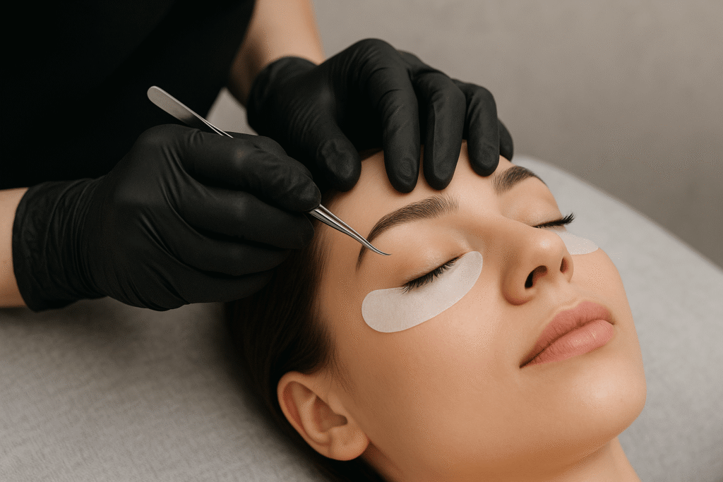 Ripsmete ja kulmude värvimine ja modelleerimine